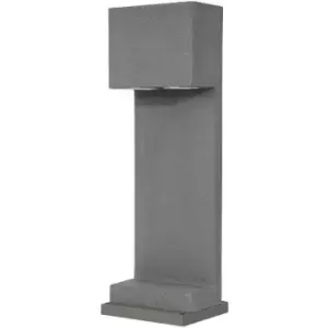 Image of Bellevue 2 Light Outdoor Bollard Grey Concrete, Aluminium LED GU10 2x10W IP65 - Merano