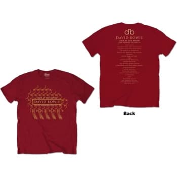 Image of David Bowie - Pheonix Festival Unisex Large T-Shirt - Red