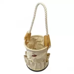 Image of Faithfull FAITBBUCKET Canvas Tool Bucket with Rope Handle