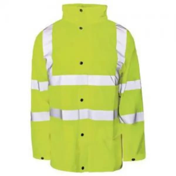 Image of ESE Direct Hi-Vis Yellow Stormflex Rain Jacket - Size Small 405399 Hi Vis Clothing