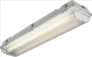Image of KnightsBridge Single T8 36W IP65 240V Emergency Backup Non-Corrosive Lamp Fitting