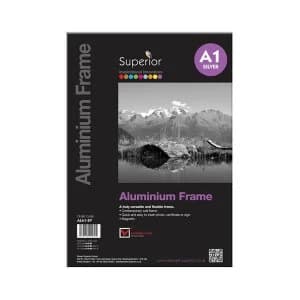 Image of Photo Frame A1 Clip In Aluminium with Clear Styrene Front
