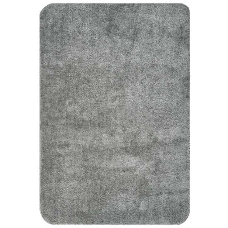 Image of Beliani Bath Mat Urlana Grey 60 X 90 Cm Microfibre