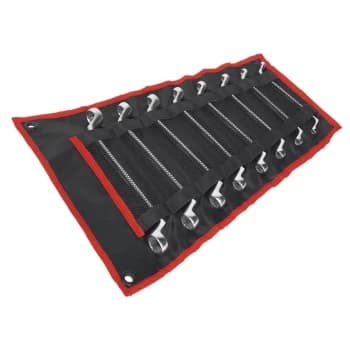 Image of Sealey AK6327 Offset Double End Ring Spanner Set 8pc Metric