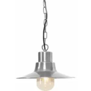 Image of Outdoor IP44 1 Bulb Chain Lantern Antique Nickel LED E27 100W