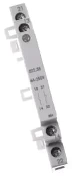 Image of Finder Auxiliary Contact - 2NO, 2 Contact, DIN Rail Mount, 6 A