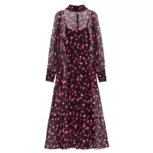 Image of Hugo Kanesil High Neck Midi Dress - Multi