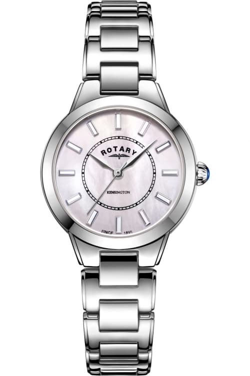 Image of Rotary Pearl Watch - LB05375/07 - pink mother of pearl