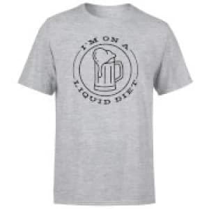 Image of Liquid Diet Beer Mens T-Shirt - Grey - 3XL