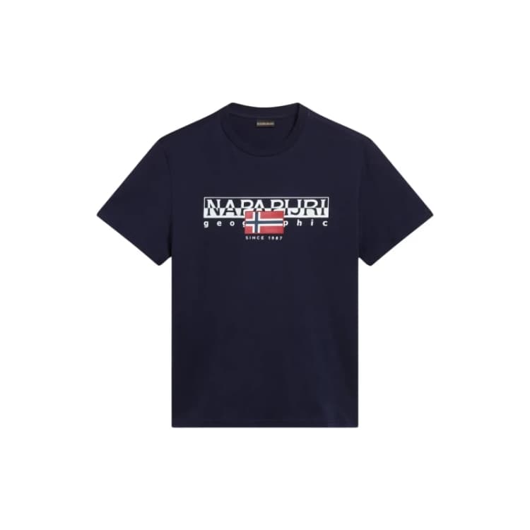 Image of T-Shirt Napapijri Aylmer Bleu Male XS