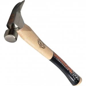 Image of Vaughan Trim Hammer with Plain Face and Curved Handle 450g