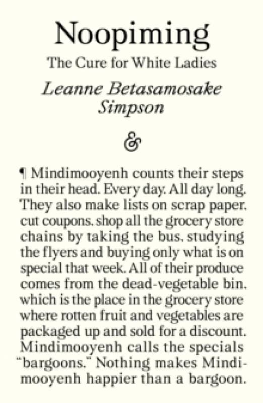 Image of Noopiming : The Cure for White Ladies Paperback / softback