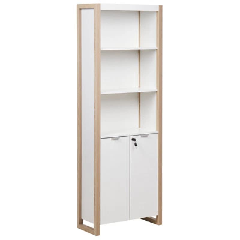 Image of Beliani Bookcase Johnson White