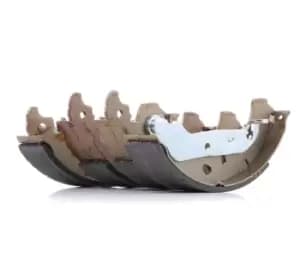 Image of Bosch Brake Shoes FORD,MAZDA 0 986 487 599 1106633,1123790,1125669 Brake Shoe Set,Brake Lining 1135083,1145292,1197674,1236882,1417551,2S612200AA