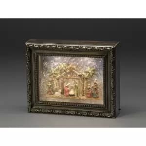 Image of Konstsmide - Battery Operated Lantern Frame Nativity 4358-000
