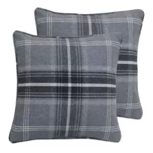 Image of Aviemore Tartan Check Twin Pack Polyester Filled Cushions