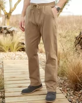 Image of Stretch Twill Pull-On Trousers 29" (74cm) inside leg