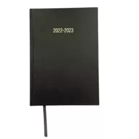 Image of ValueX Academic A5 Week To View Diary 2022/2023 - Black