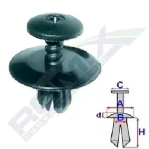 Image of ROMIX Rivet C10130 AUDI,BMW,MINI,A4 Avant (8K5, B8),Q5 (8RB),A4 Limousine (8K2, B8),A5 Sportback (8TA),A5 Coupe (8T3),A4 Allroad (8KH, B8)