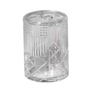 Image of Showerdrape Balmoral Toothbrush Holder Clear