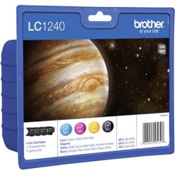 Image of Brother LC1240 Black and Tri Colour Ink Cartridge