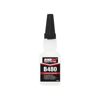 Image of Bondloc B480 Black Rubber Toughened Cyanoacrylate Adhesive 20g