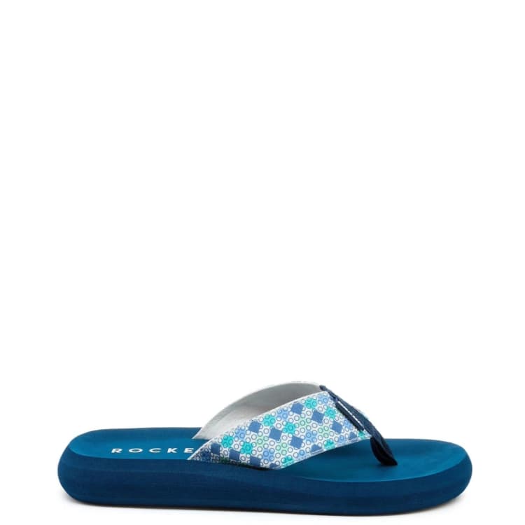 Image of Rocket Dog Womens Spotlight Knox Flip Flops UK Size 7 (EU 40) White Multi RKD295-WHITE-7