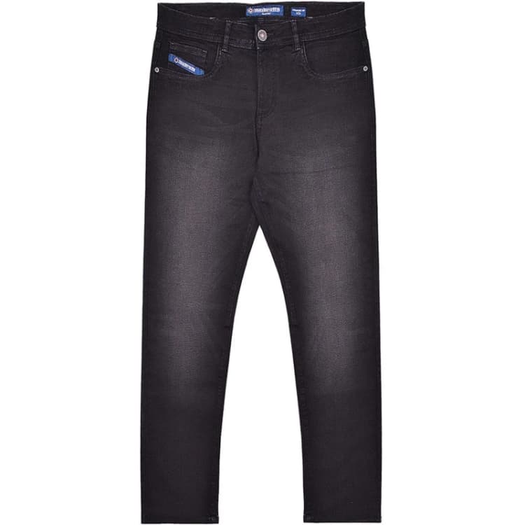 Image of Lambretta Lambretta Men Chester Straight Jeans in Dark Blue Size: 34R Dark Blue 34R Male 5063703946438