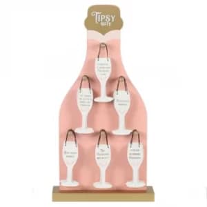 Image of Tipsy Gifts Mini Prosecco Signs (Pack of 6)