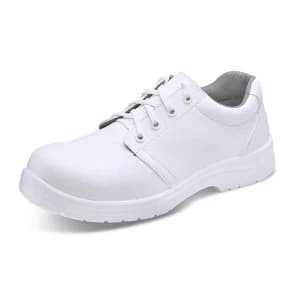 Image of Click Footwear Tie Shoes Micro Fibre S2 Size 9 White Ref CF82209 Up to