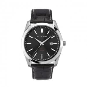 Image of Accurist Mens Solar 120 Powered Leather Strap Watch 7337