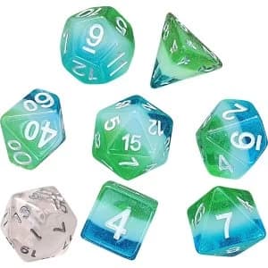 Image of Sirius Dice - Blue Hawaiian Poly Set