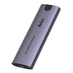 Image of Netac WH51 M.2 PCIe/SATA SSD Caddy, USB 3.1 Gen2 Type-C, Compatible with 2280/2260/2242/2230, Alumin