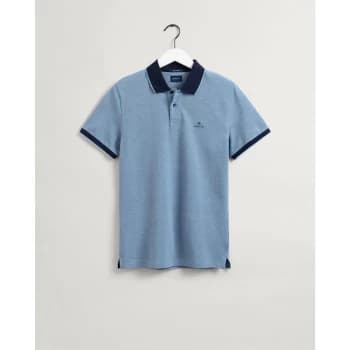 Image of Gant Oxford Rugger Polo Shirt Mens - Blue