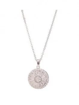 Image of Jon Richard Cz Crystal Circle Baguette Pendant