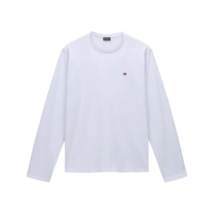 Image of T-Shirt Napapijri Salis Ls 1 Blanc Male M