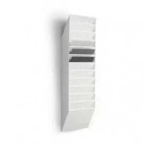 Image of Durable FLEXIBOXX 12 A4 Literature Holder Landscape White Pack of 1