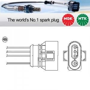 Image of NGK Lambda NTK Oxygen 02 Lambda Sensor OZA457-EE18 (97254)
