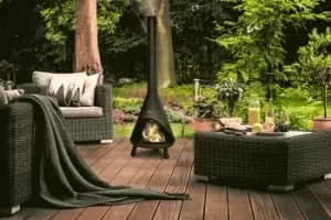 Image of Tower Comet Chiminea - Black