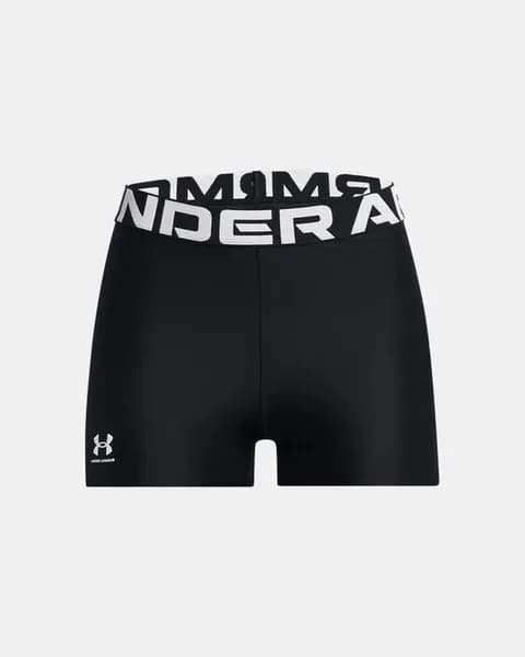 Image of Under Armour Womens HeatGear Authentics Shorty Shorts XL- Waist 34 - 37' Black 1383629-001-XL