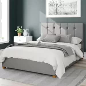 Image of Aspire Hepburn Ottoman Storage Bed Eire Linen Grey Super King