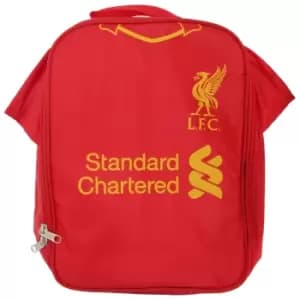 Image of Liverpool FC Childrens Boys Official Insulated Football Shirt Lunch Bag/Cooler (One Size) (Red)