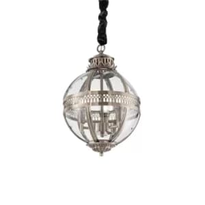 Image of World 3 Light Spherical Ceiling Pendant Burnished Finish