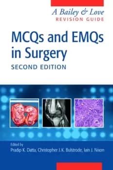 Image of MCQs and EMQs in SurgeryA Bailey & Love Revision Guide Second Edition
