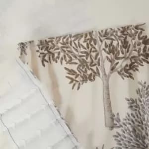 Image of Sundour Coppice Light Filtering Pencil Pleat Curtains Beige 90x72 Fully Lined Ready Made Curtain Pair - Beige