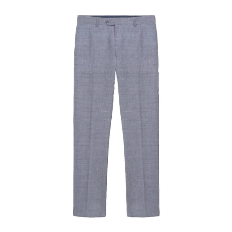 Image of Lambretta Lambretta Men Dawson Checked Suit Trousers in Grey Size: 33R Grey 33R Male 5063703657198