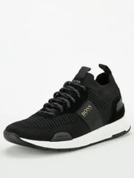 Image of Hugo Boss Titanium Knit Runner Trainers Size 10 Men
