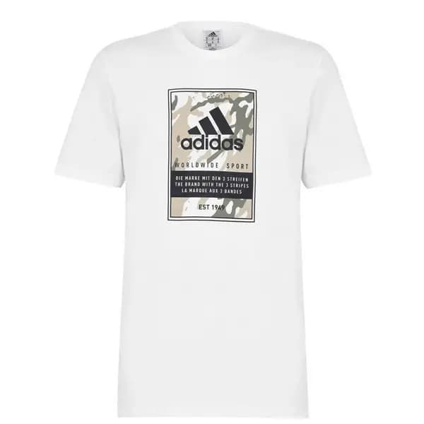 Image of adidas Graphic Logo T-Shirt Mens Regular Fit T-Shirts S Grey 58844779350