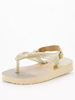 Image of Havaianas Baby Palette Glow Flip Flop Sandal - Sand Grey, Size 6 Younger