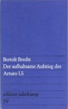 Image of Der Aufhaltsame Aufstieg Des Arturo Ui by Bertolt Brecht Book